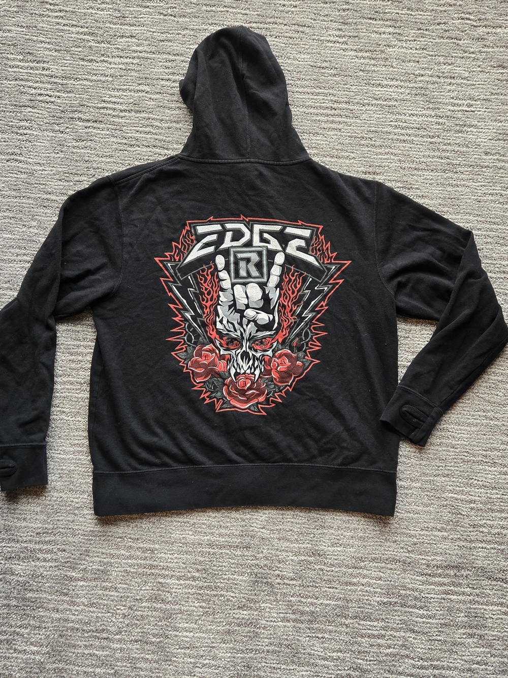WWE Edge You Know Me Zip Hoodie Medium Wrestling
